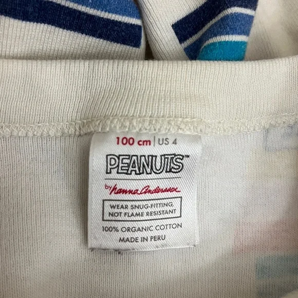 Hanna Andersson Peanuts Snoopy Organic Cotton Pajama Set - Picture 7 of 8